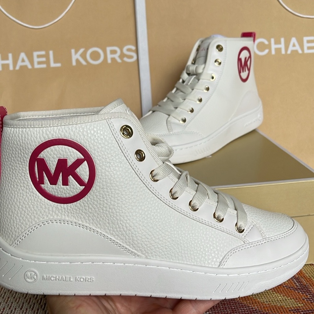 MICHAEL KORS SHEA MID HIGH TOP
FAUX LEATHER
49R4SHFE5L
ELECTRIC PINK
sneakers - Picture 13 of 16